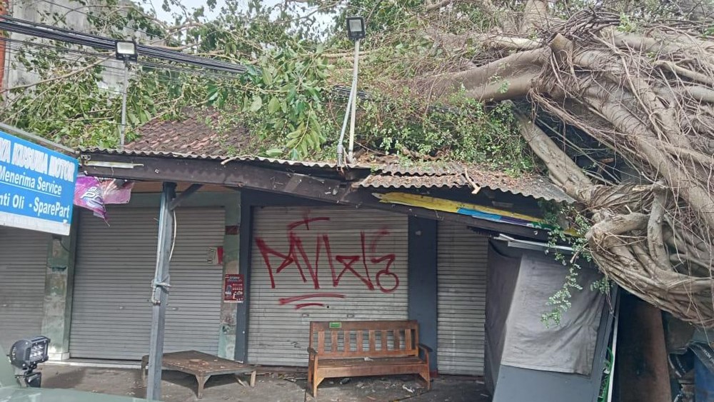 Dahsyat! Angin Kencang Porak Porandakan Bandung