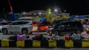 H-9 Lebaran Merak Ciwandan Diserbu Pemudik