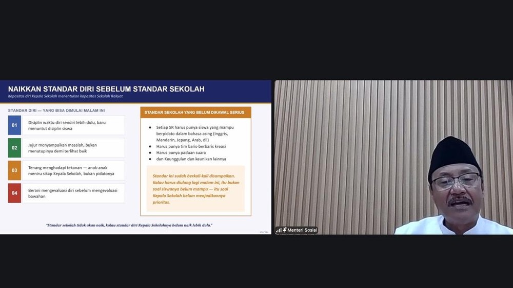 Gus Ipul Ungkap Rahasia Kepala Sekolah Hebat